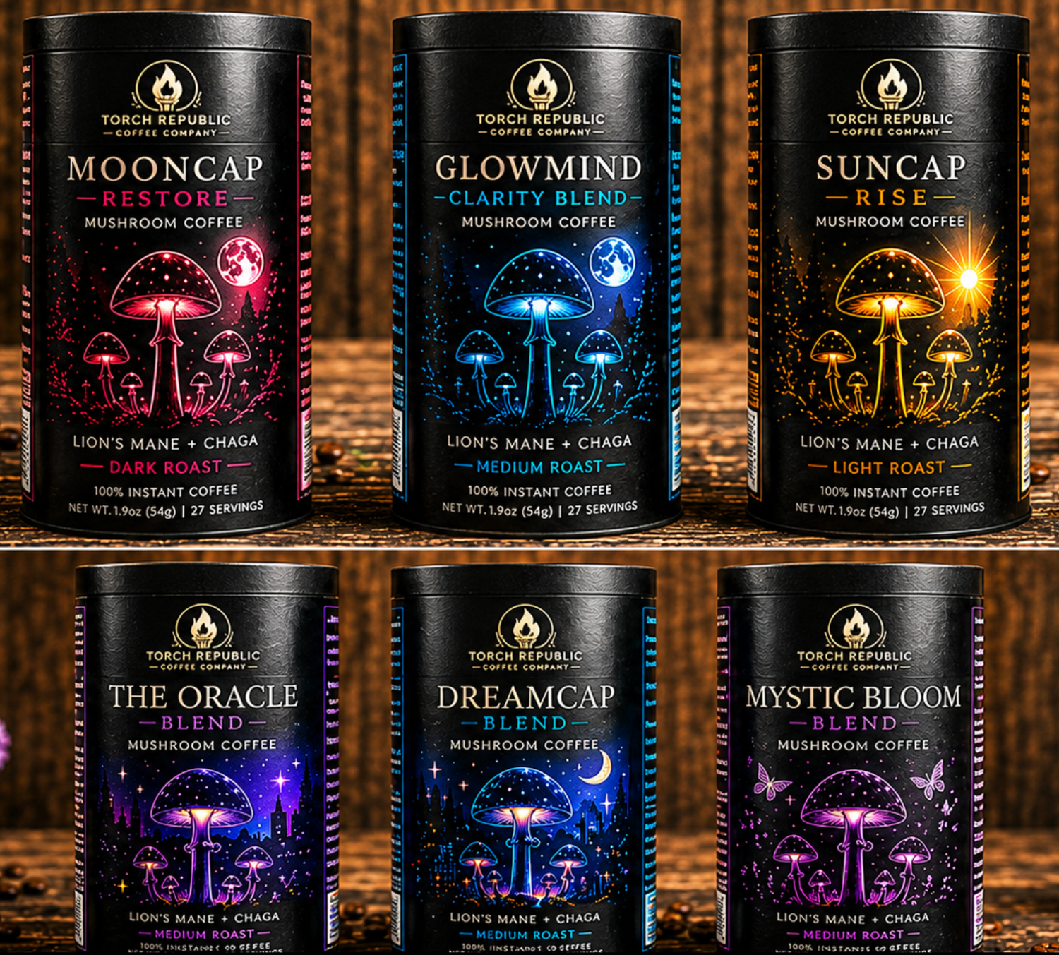 Instant Mushroom Coffee Collection