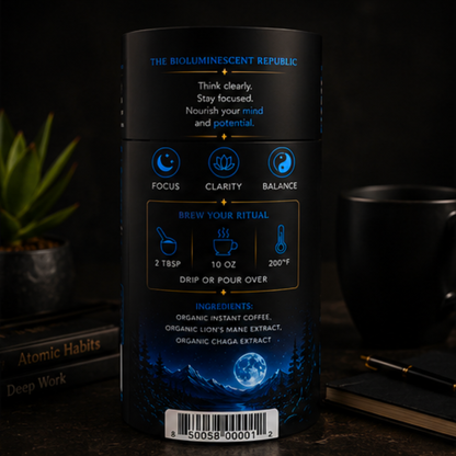 GlowMind Clarity Instant Mushroom Coffee