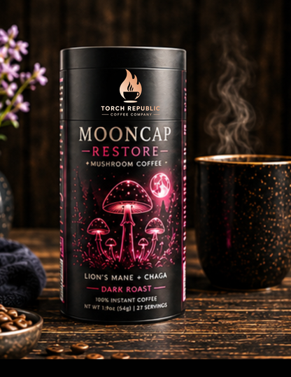 Mooncap Restore — Dark Roast Instant Mushroom Coffee