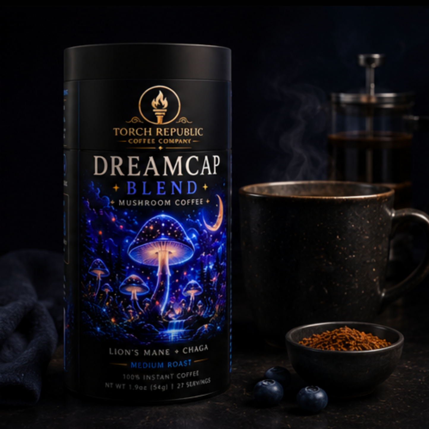 DreamCap— Medium Roast Instant Mushroom Coffee