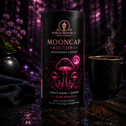 Mooncap Restore — Dark Roast Instant Mushroom Coffee