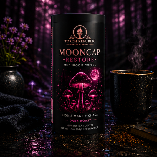 Mooncap Restore — Dark Roast Instant Mushroom Coffee