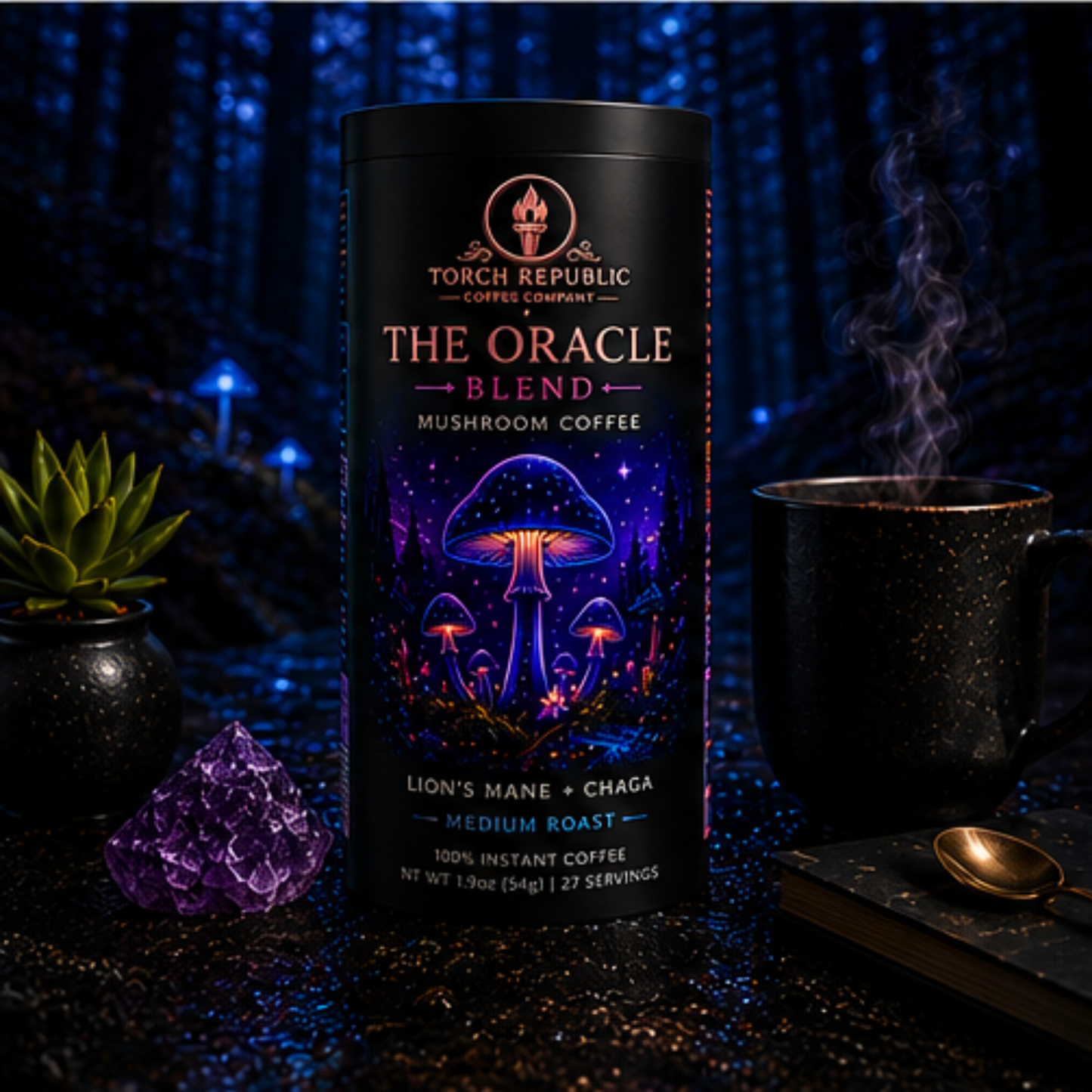 The Oracle Blend — Medium Roast Instant Mushroom Coffee
