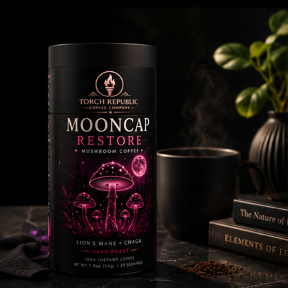 Mooncap Restore — Dark Roast Instant Mushroom Coffee