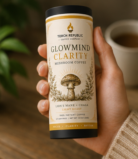 GlowMind Clarity Instant Mushroom Coffee