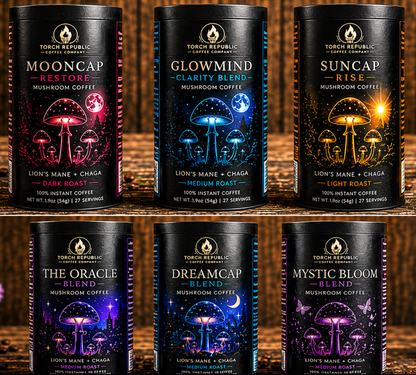 Suncap Rise — Light Roast Instant Mushroom Coffee