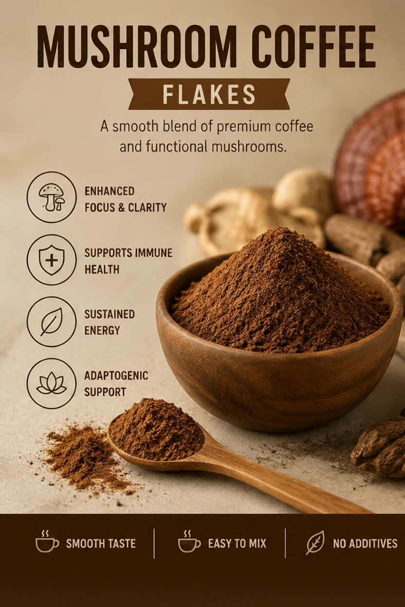 GlowMind Clarity Instant Mushroom Coffee